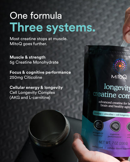 One formula three systems, muscle, brain, cells