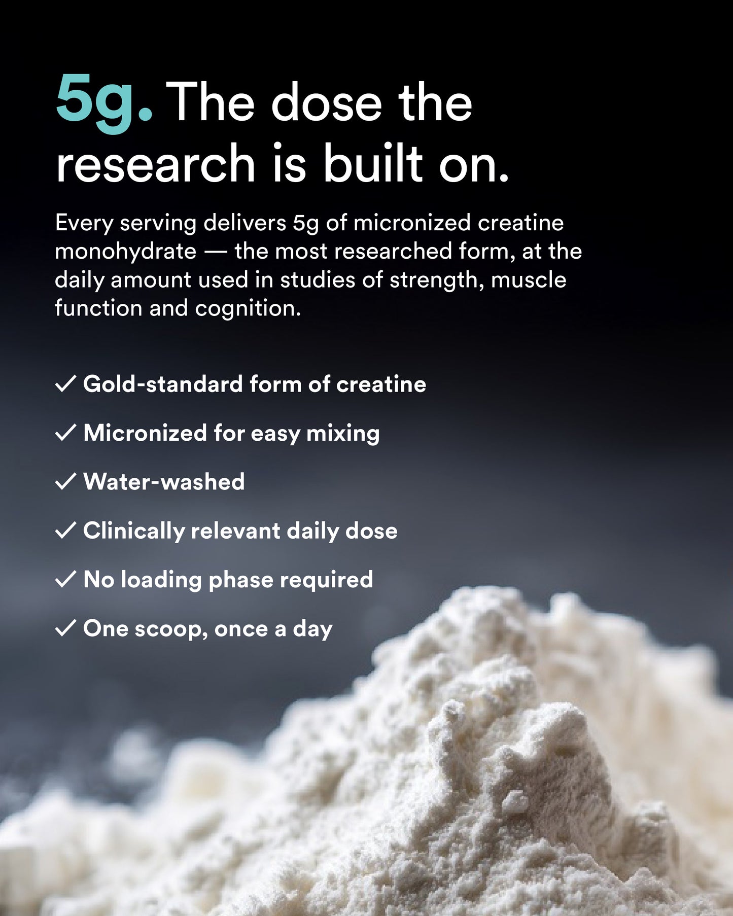 5g dose of creatine