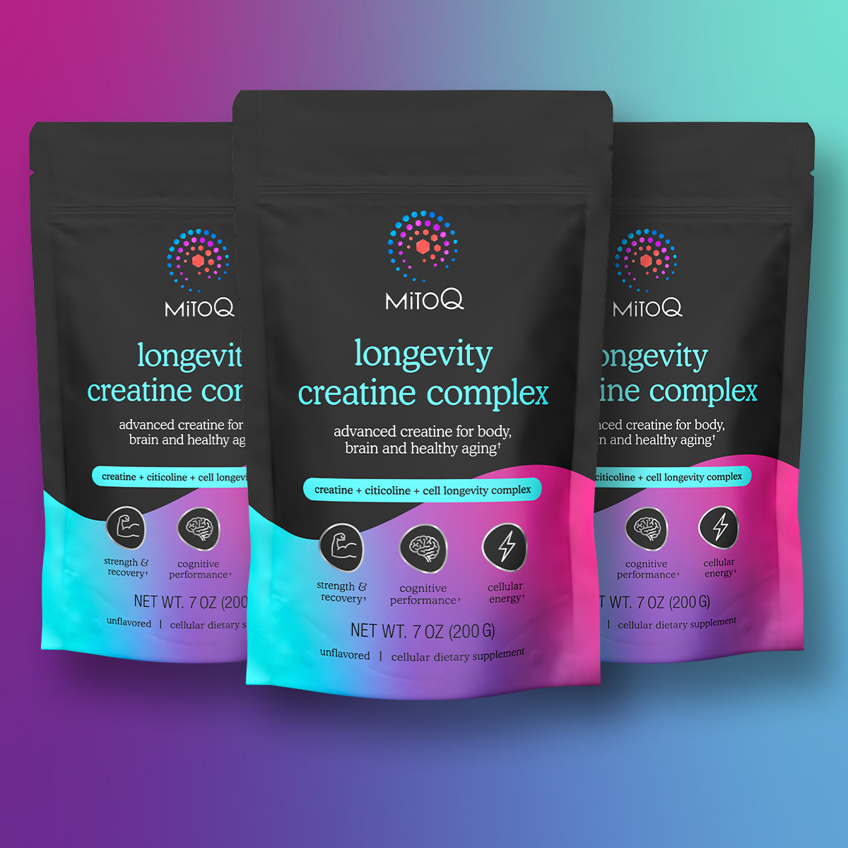 MitoQ longevity creatine complex