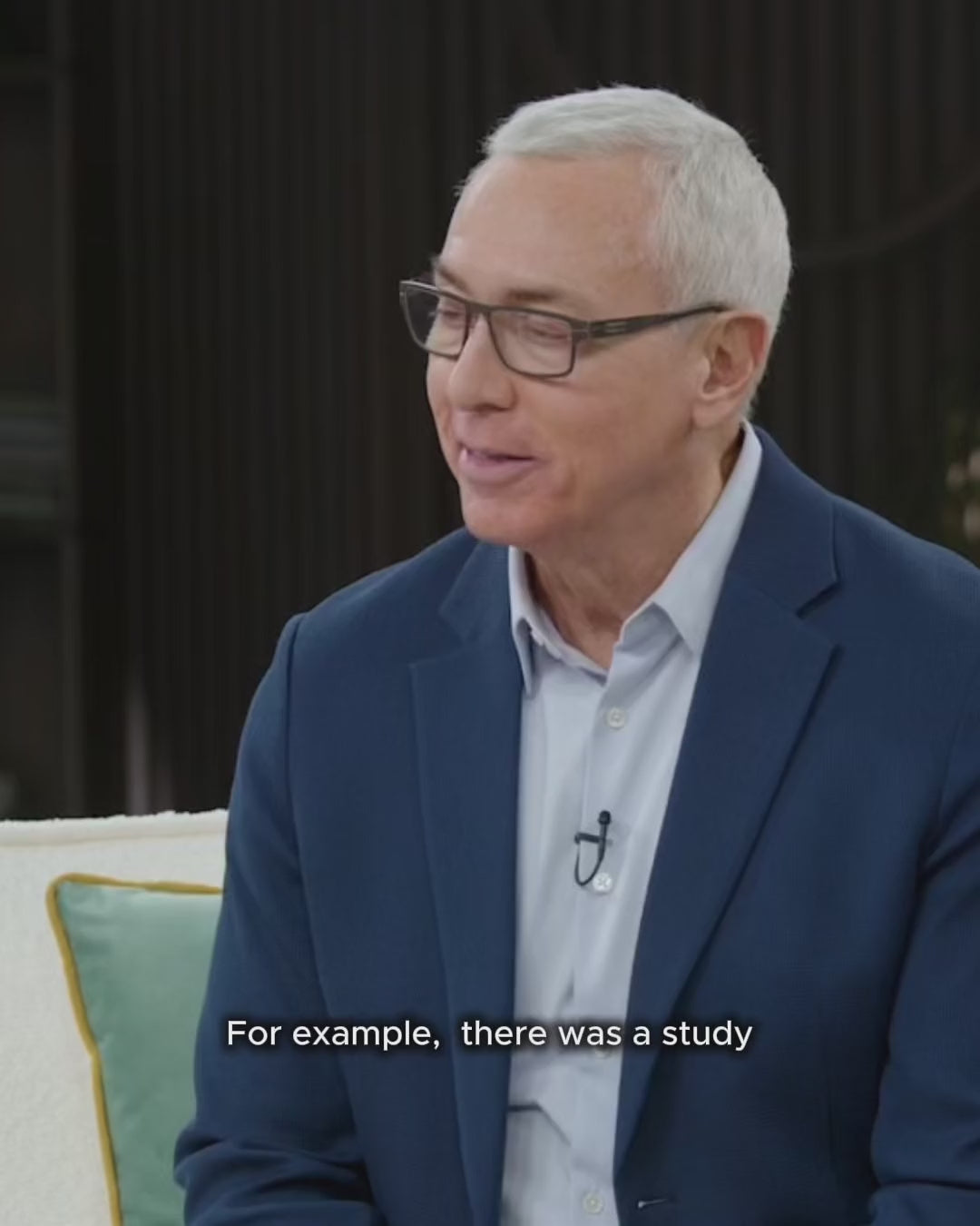 Interview with a women and man with grey hair on MitoQ pure
